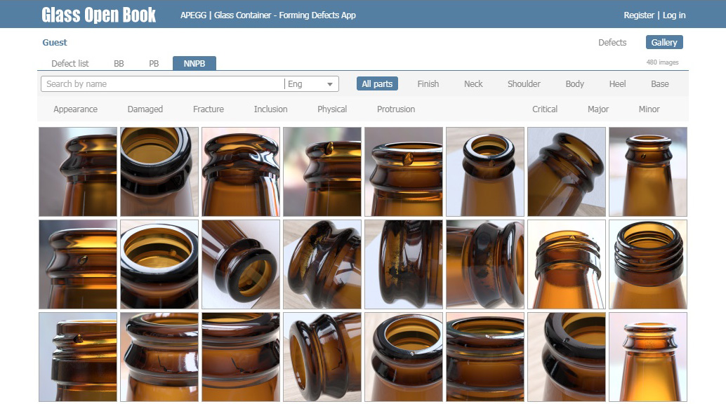 Glass Container - Forming Defects App | APEGG - Glass Experts