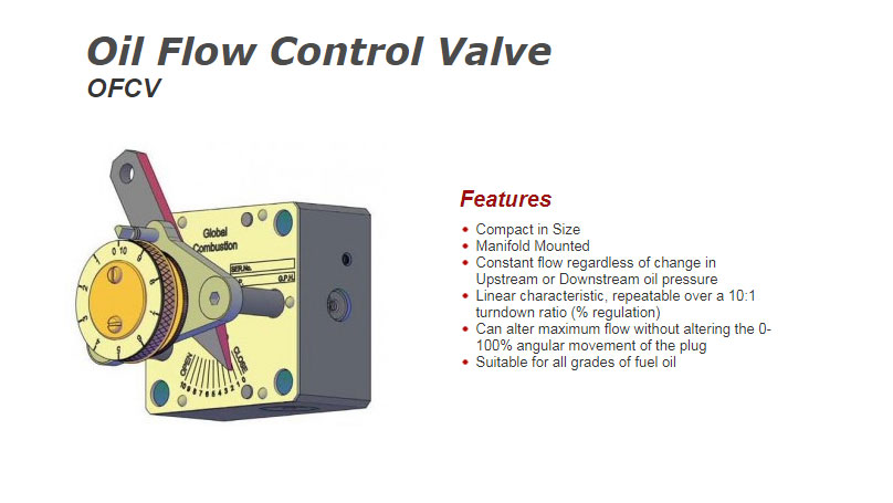 Oil Flow Control Valve - Global Combustion Systems - 16974